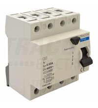 Siguranta automata (disjunctor) cu protectie diferentiala trifazica Tracon, 40A, 30mA, RCCB, tip AC, 6kA, TFV, TFV4-40030