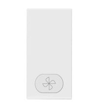 Clapeta pentru intrerupator modular Vimar, alb, "simbol ventilator", iluminabil, 1M, NEVE UP