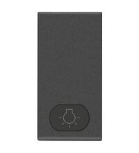 Clapeta pentru intrerupator modular Vimar, carbon mat, bec, iluminabil, 1M, NEVE UP