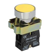 Buton comanda iEK, galben, 1ND, D22, LAY5-BA51, BBT60-BA-K05