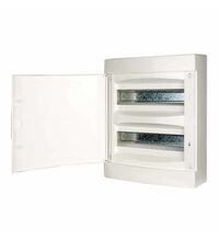 Tablou electric ABS, aplicat, 24 module, 2x12, cu usa mata, Schrack, TOPO, IP40