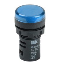 Lampa de semnalizare iEK, albastru, 110VAC/DC, D22, AD-22DS matrix