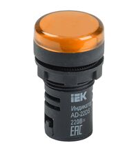 Lampa de semnalizare iEK, galben, 230VAC/DC, D22, AD-22DS matrix