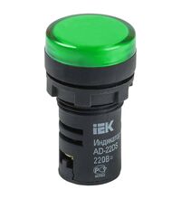 Lampa de semnalizare iEK, verde, 230VAC/DC, D22, AD-22DS matrix