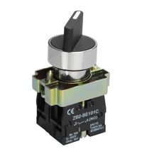 Buton comanda iEK, cu maneta scurta, "I-O-II'', negru, D22, LAY5-BD33