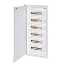 Tablou electric metalic, 108 module, incastrat, 6X18, cu plastroane, ETI, IP40, 001101218