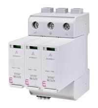 Descarcator la supratensiune ETI, 2+1, debrosabil cu semnalizare, 3P, tip B+C, 1500VDC, 002440583