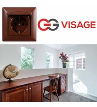 Priza 2P+E Günsan, cu capac, incastrata, wenge, IP20, GU-VW.S.CAP