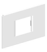 Rama decorativa 2/3M pentru canal cablu aluminiu TEM, 120x92mm, alba