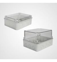 Doza de ramificatie aplicata Cetinkaya, 250x200x160mm, capac transparent, IP67, CP1473