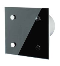 Ventilator axial, decorativ, TH, 100mm, gri-negru, Modern, Vents, IP34