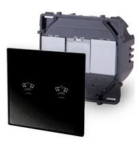 Variator dublu Touch Luxus-Time, incastrat, negru, IP20, K-702D-12