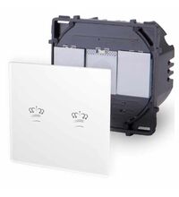Intrerupator dublu cap scara Touch Luxus-Time, incastrat, alb, IP20, K-702S-11