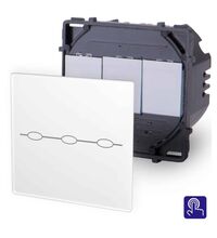 Intrerupator triplu Touch Luxus-Time, incastrat, alb, IP20, LX-703-11