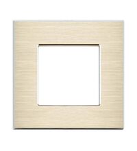 Rama decorativa aparataj unitar Luxus-Time, universala, 1 post, auriu, aluminiu, LXBA1-13