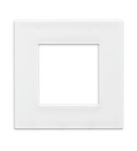 Rama decorativa aparataj unitar Luxus-Time, universala, 1 post, alb, plastic, LXBK1-11