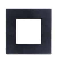 Rama decorativa aparataj unitar Luxus-Time, universala, 1 post, negru, plastic, LXBK1-12
