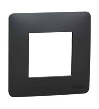 Rama decorativa aparataj modular Schneider, elipsa, 2M, antracit, Noua Unica, NU200254