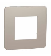 Rama decorativa aparataj modular Schneider, elipsa, 2M, nisipiu-alb, Noua Unica, NU280226