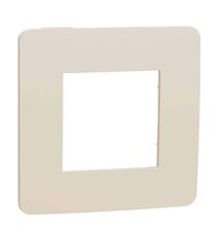 Rama decorativa aparataj modular Schneider, elipsa, 2M, bej, Noua Unica, NU280244