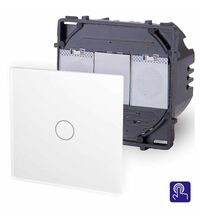 Intrerupator cu revenire Touch Luxus-Time, incastrat, alb, IP20, P-701B-11