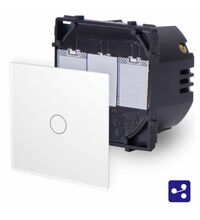 Intrerupator cap cruce Touch Luxus-Time, incastrat, alb, IP20, P-701S-11
