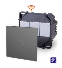 Intrerupator Touch WiFi Luxus-Time, gri, IP20, PWM1-15
