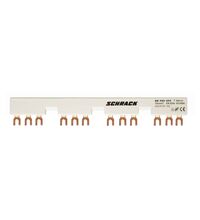 Bareta pentru motor protector Schrack, 4 x BE5 +contact auxiliar, 54mm, 63A, BE590454