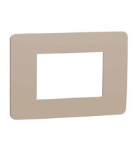 Rama decorativa aparataj modular Schneider, elipsa, 3M, nisipiu-alb, Noua Unica, NU270326