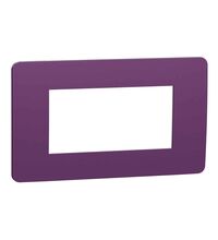Rama decorativa aparataj modular Schneider, elipsa, 4M, mov-alb, Noua Unica, NU270414