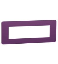 Rama decorativa aparataj modular Schneider, elipsa, 7M, mov-alb, Noua Unica, NU270714