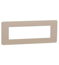 Rama decorativa aparataj modular Schneider, elipsa, 7M, nisipiu-bej, Noua Unica, NU270727