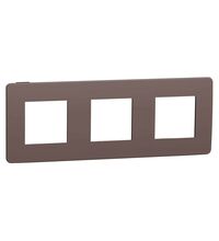 Rama decorativa aparataj modular Schneider, elipsa, 3x2M, ciocolatiu-negru, Noua Unica, NU280617