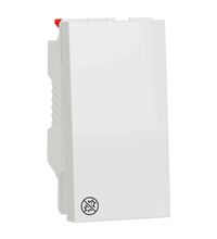 Intrerupator modular Schneider, antibacterian, alb, 1M, 10A, Noua Unica