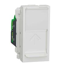 Priza modulara UTP RJ45 Schneider, cat.5e, alb, 1M, Noua Unica, NU341018