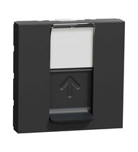 Priza modulara UTP RJ45 Schneider, cat.5e, antracit, 2M, Noua Unica, NU341154