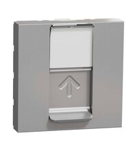 Priza modulara UTP RJ45 Schneider, cat.6, aluminiu, 2M, Noua Unica, NU341530