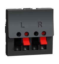 Priza modulara audio Schneider, antracit, 2M, Noua Unica, NU348654