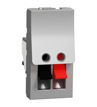 Priza modulara audio Schneider, aluminiu, 1M, Noua Unica, NU348730