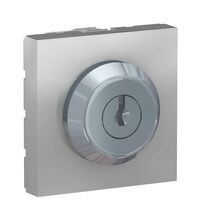 Intrerupator modular cu cheie Schneider, aluminiu, cu revenire, 2M, Noua Unica, NU373130