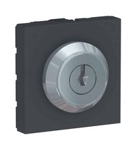 Intrerupator modular cu cheie Schneider, antracit, cu revenire, 2M, Noua Unica, NU373154