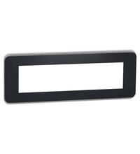 Rama decorativa aparataj modular Schneider, elipsa, 8M, antracit, Noua Unica, NU411854