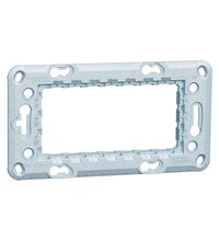 Rama de montaj Schneider, cu suruburi, 4M, gri, Noua Unica, NU7104