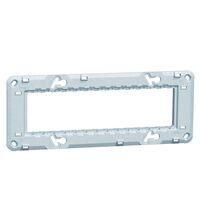 Rama de montaj Schneider, cu suruburi, 7M, gri, Noua Unica, NU7107