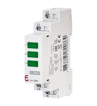 Lampa de semnalizare ETI, LED, verde, 230VAC, sina DIN, 002471556