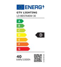 Corp de iluminat LED, 40W, aplicat, 4000K, alb, IP65, Besta, GTV