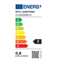 Spot LED, incastrat  pentru trepte/perete, rotund, argintiu, 0.8W, 4000K, IP20, Escada, GTV