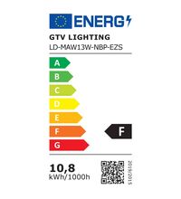 Spot LED, tip panel, incastrat, patrat, alb, 13W, 4000K, IP20, Matis Plus, GTV