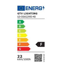 Plafoniera LED cu senzor de miscare, aplicata, rotunda, alb, 22W, 4000K, IP54, Osaka, GTV