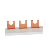 Bareta de alimentare (busbar) Elkat, 1P, tip furca, 4 module, 100A, 0116010304